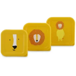Trixie Baby Lot de 3 Boîtes à Goûter - Mr. Lion