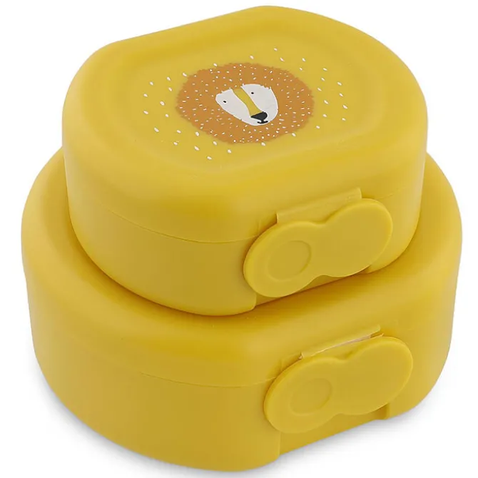 Trixie Baby Lot de 2 Boîtes à Goûter à Clip - Mr. Lion