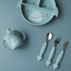Trixie Baby Lot de 3 Couverts - Mr. Shark