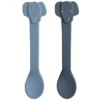 Trixie Baby Lot de 2 Cuillères en Silicone - Mrs. Elephant