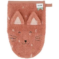 Trixie Baby Lot de 2 Gants de Toilette - Mrs. Cat & Mrs. Rabbit