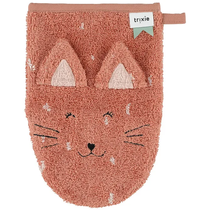 Trixie Baby Lot de 2 Gants de Toilette - Mrs. Cat & Mrs. Rabbit