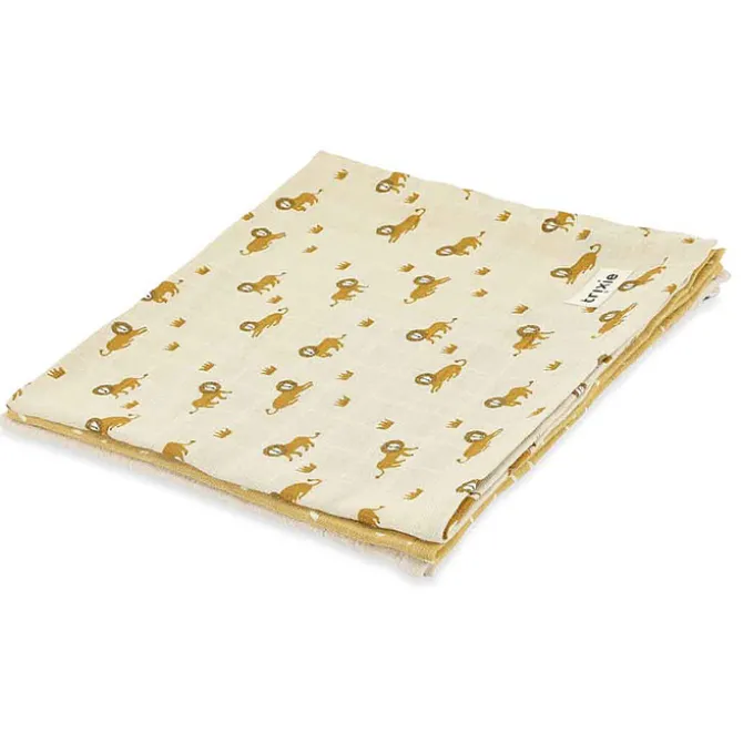 Trixie Baby Lot de 3 Langes - Lively Lion