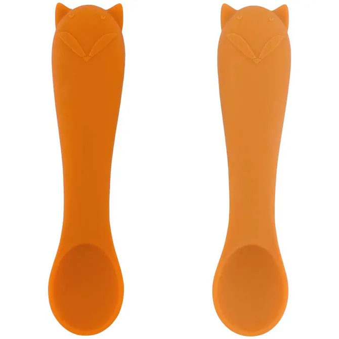 Trixie Baby Lot de 2 Premières Cuillères pour Bébé - Mr. Fox