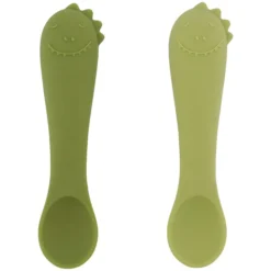 Trixie Baby Lot de 2 Premières Cuillères pour Bébé - Mr. Dino