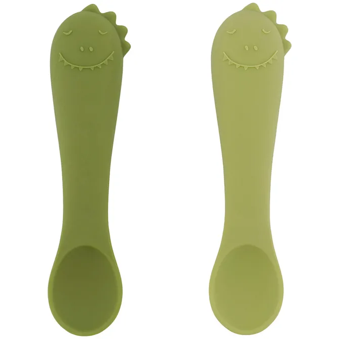 Trixie Baby Lot de 2 Premières Cuillères pour Bébé - Mr. Dino
