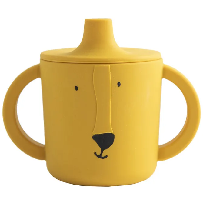 Trixie Baby Tasse d'Apprentissage en Silicone - Mr. Lion