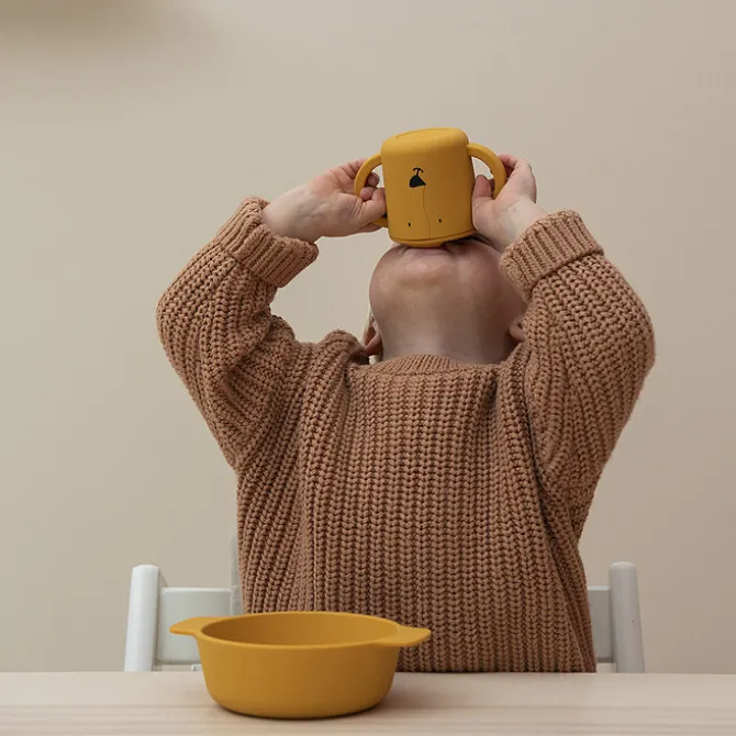Trixie Baby Tasse d'Apprentissage en Silicone - Mr. Lion
