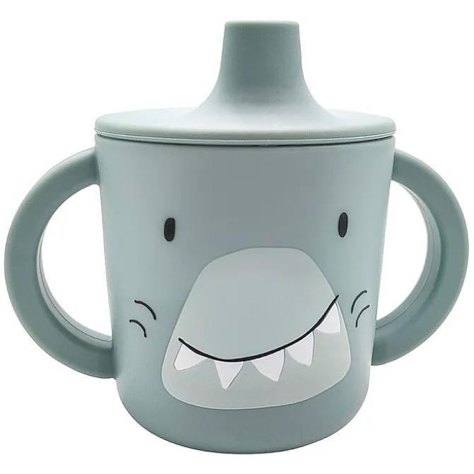 Trixie Baby Tasse d'Apprentissage en Silicone - Mr. Shark