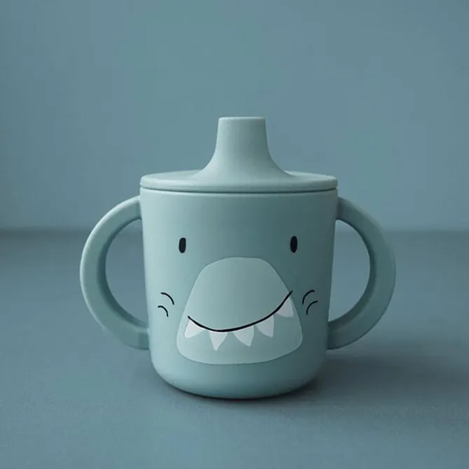Trixie Baby Tasse d'Apprentissage en Silicone - Mr. Shark