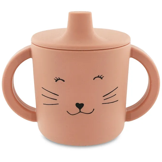 Trixie Baby Tasse d'Apprentissage en Silicone - Mrs. Cat