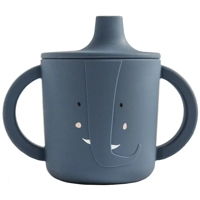 Trixie Baby Tasse d'Apprentissage en Silicone - Mrs. Elephant