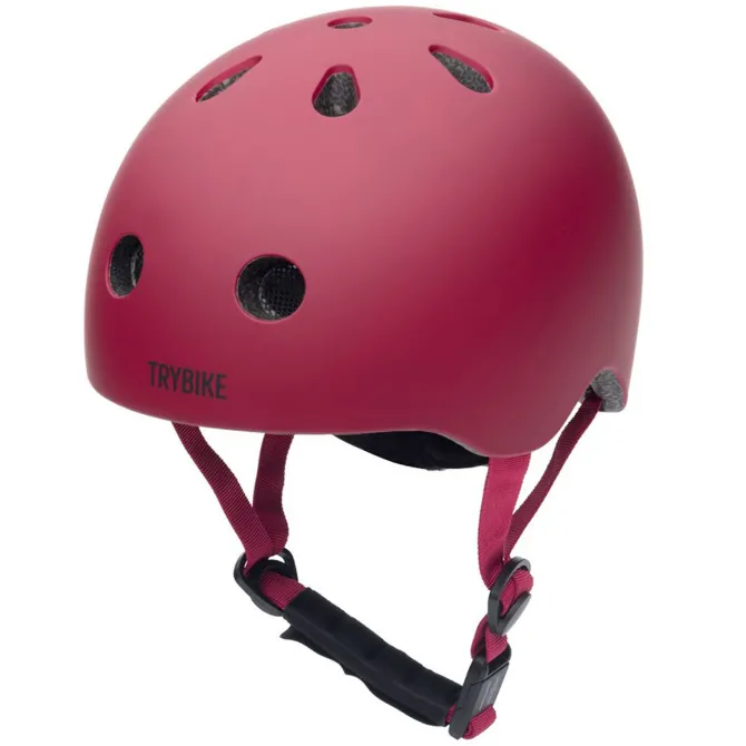 Trybike Casque Vintage Rouge - Taille 45-51 cm