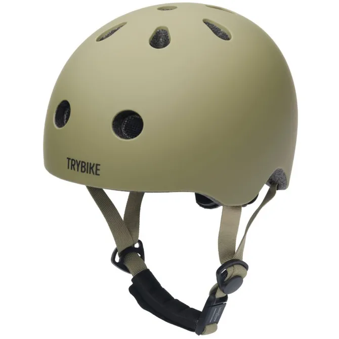 Trybike Casque Vintage Vert - Taille 45-51 cm