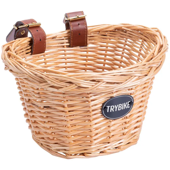 Trybike Panier en Osier pour Vélo - Naturel