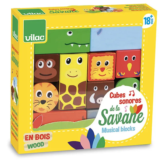 Vilac Cubes Animaux de la Savane