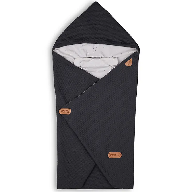 Voksi Nid d'Ange Nomade Baby Wrap - Dark Grey Star