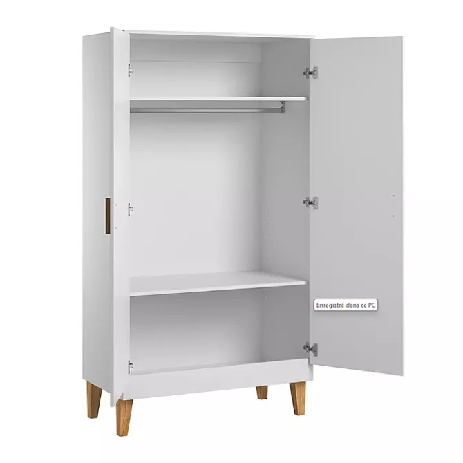 Vox Meubles Armoire 2 Portes Lounge - Blanc