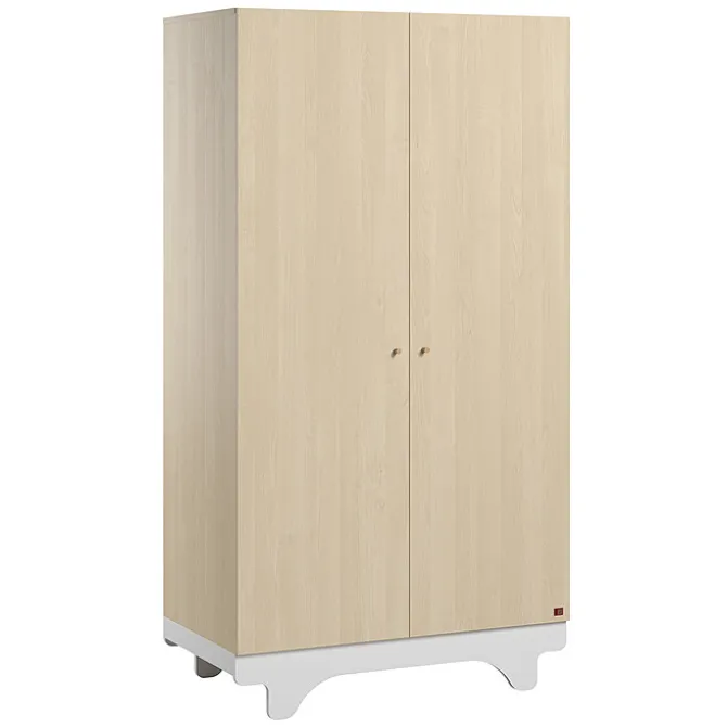 Vox Meubles Armoire 2 Portes Playwood - Bois et Blanc