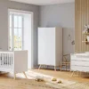 Vox Meubles Armoire 2 Portes Vintage - Blanc et Chêne