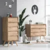 Vox Meubles Commode et Plan à Langer Vintage - Chêne