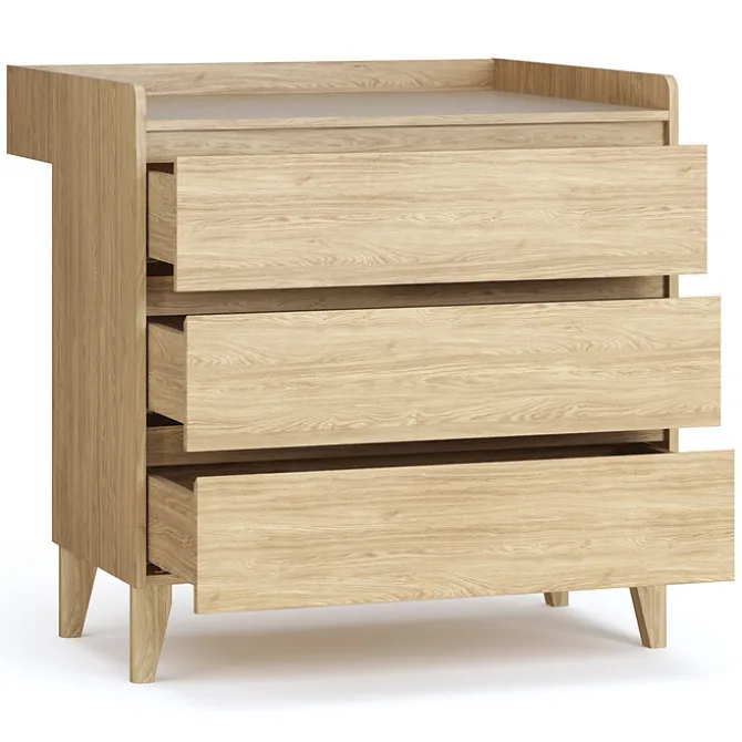 Vox Meubles Commode et Plan à Langer Muve - Chêne