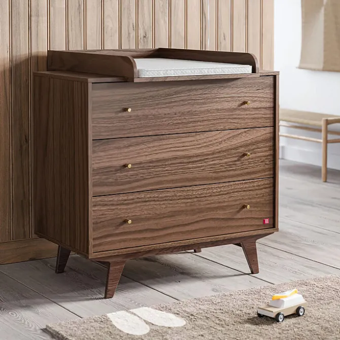 Vox Meubles Commode et Plan à Langer Mid II - Noyer
