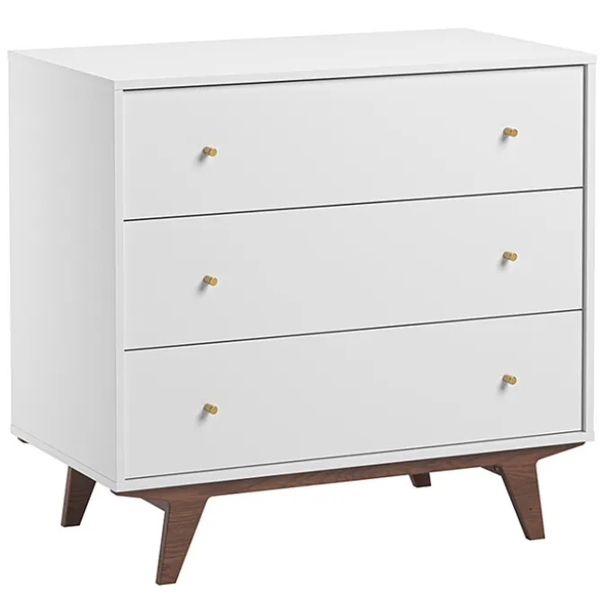 Vox Meubles Commode et Plan à Langer Mid II - Blanc et Noyer