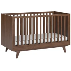 Vox Meubles Lit Bébé Evolutif Mid II Noyer - 70 x 140 cm