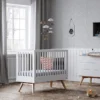 Vox Meubles Lit Bébé Evolutif Nature Blanc - 70 x 140 cm