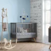Vox Meubles Lit Bébé Evolutif Nature Gris - 70 x 140 cm