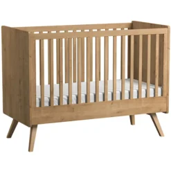 Vox Meubles Lit Bébé Evolutif Vintage Chêne - 70 x 140 cm