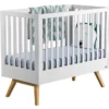 Vox Meubles Lit Bébé Nature Blanc - 60 x 120 cm