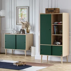 Vox Meubles Portes Additionnelles Armoire Retro - Vert Foncé