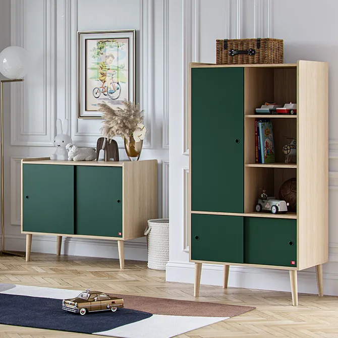 Vox Meubles Portes Additionnelles Armoire Retro - Vert Foncé