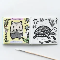 Wee Gallery Livre de Bain Color Me - Who Loves Pets