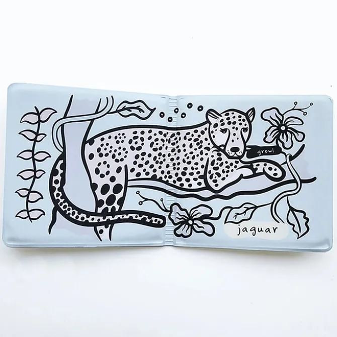 Wee Gallery Livre de Bain Color Me - Who's in The Rainforest
