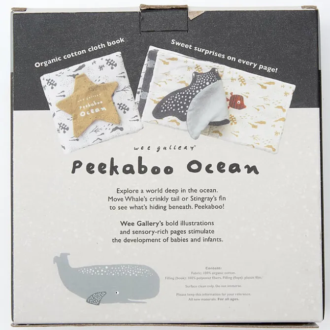 Wee Gallery Livre en Tissu - Peekaboo Ocean