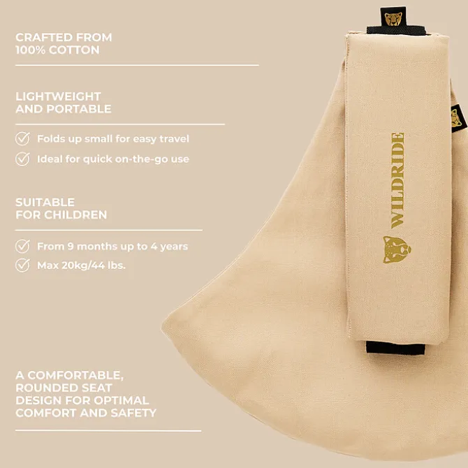 Wildride Porte-bébé pour Grand Enfant - Beige