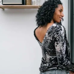 You&Milk Top Sequins d'Allaitement Night Fev'her Mama All The Mamas - XL