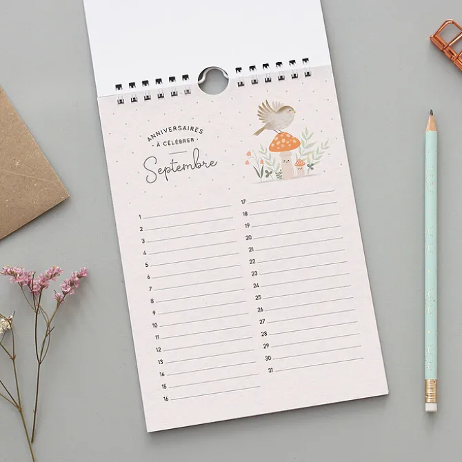 Zü Calendrier des Anniversaires - Ginko