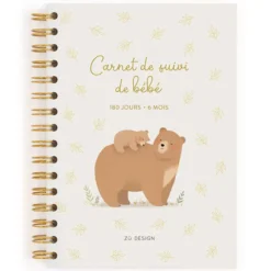 Zü Carnet de Suivi de Bébé Ours - 6 Mois