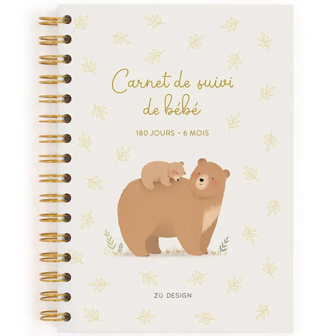 Zü Carnet de Suivi de Bébé Ours - 6 Mois